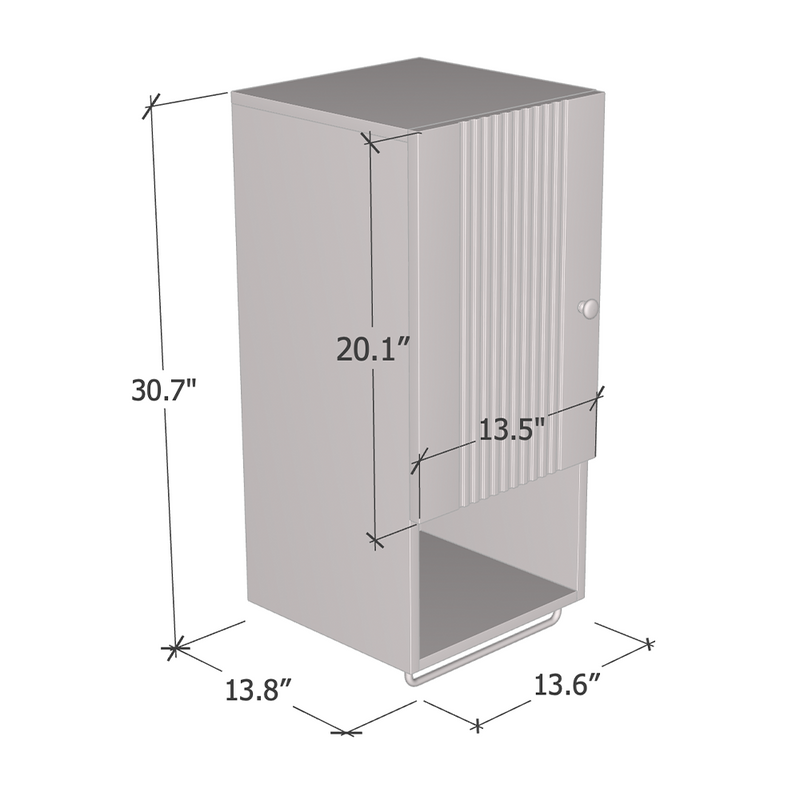 Borneo 03 Bookcase dimensions diagram