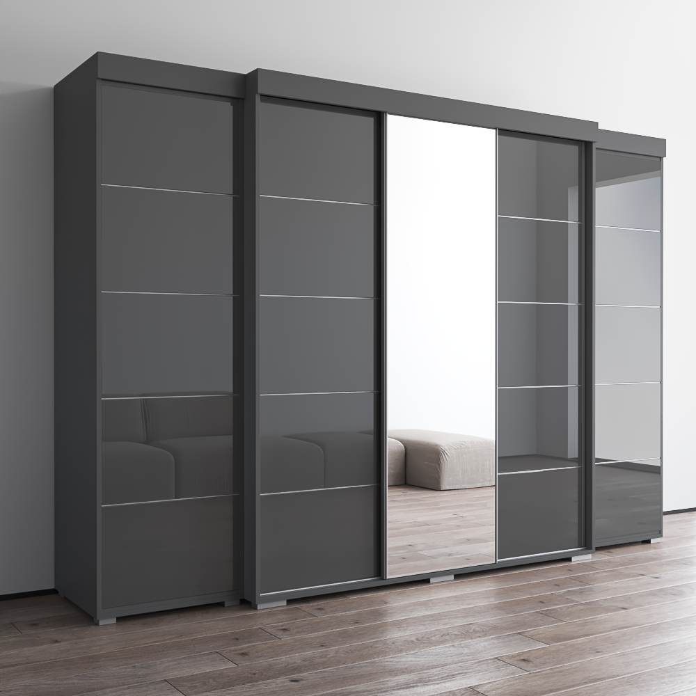Aria 3D-EXEX Wardrobe with 1 Mirror - Meble Furniture