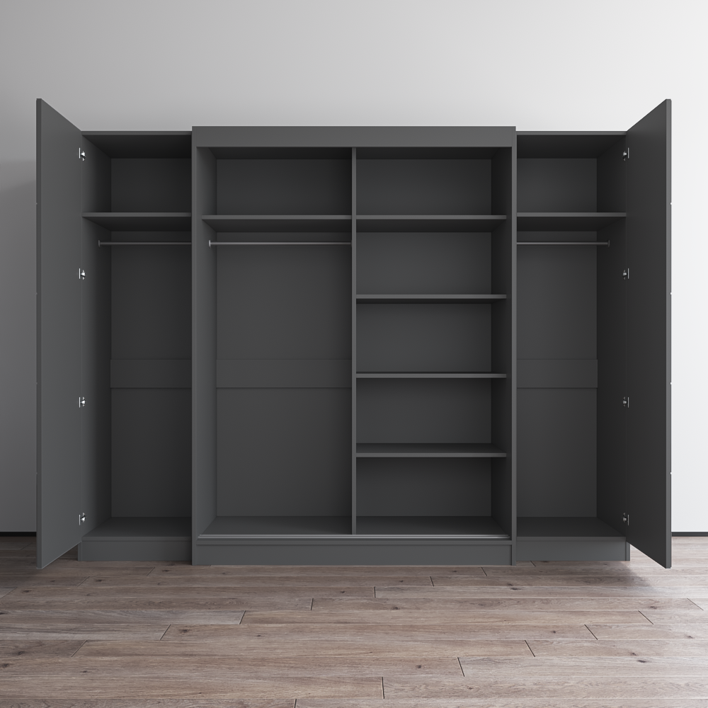 Aria 2D-EXEX Wardrobe with 2 Mirrors - Meble Furniture