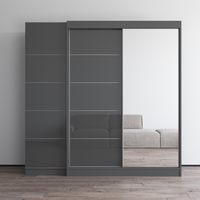 Aria 2D-EX Wardrobe with 1 Mirror - Meble Furniture