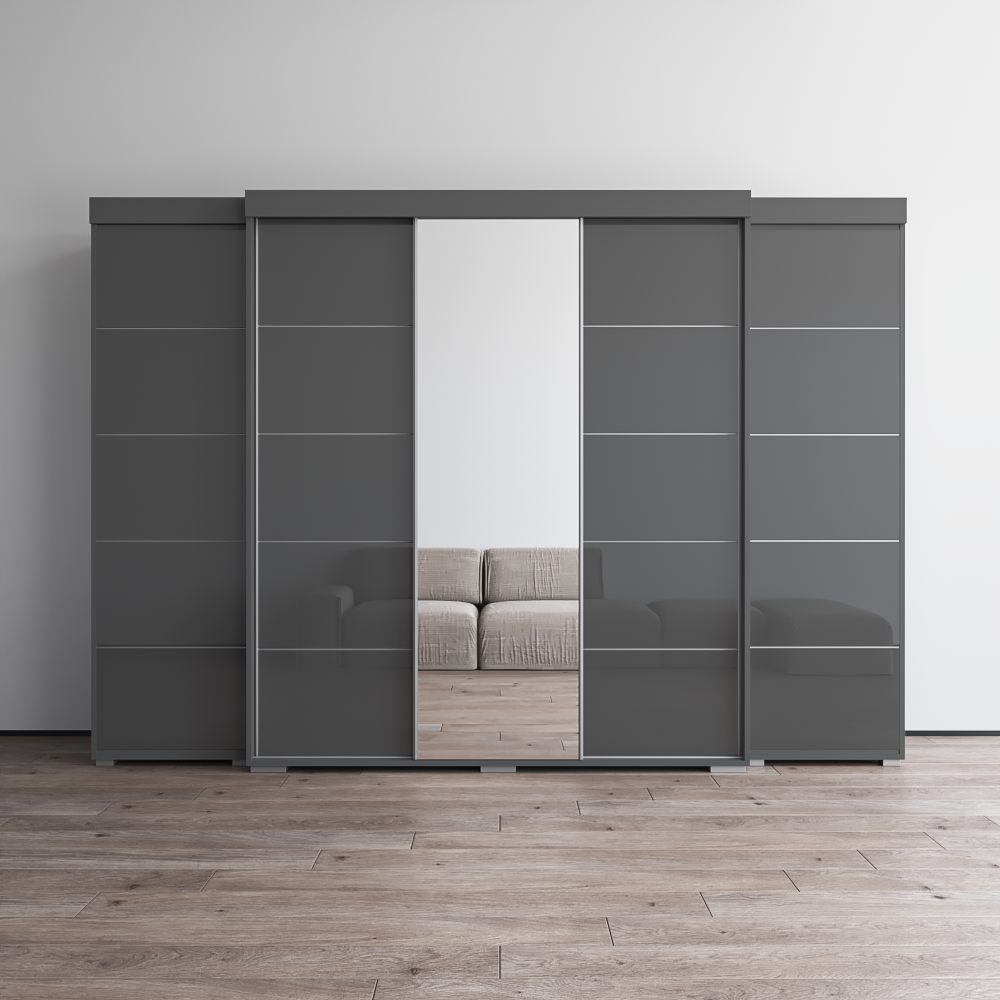 Aria 3D-EXEX Wardrobe with 1 Mirror - Meble Furniture