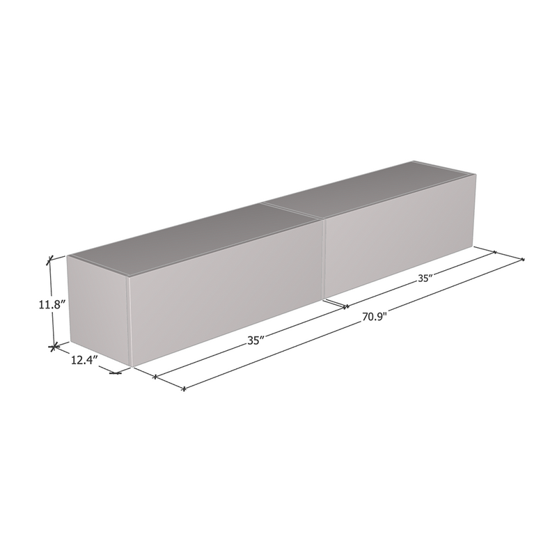 Marmur TV Stand dimensions diagram