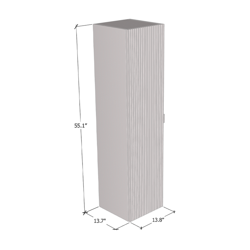 Nicole 1D 140 Bathroom Cabinet dimensions diagram