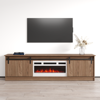Granero 04 WH-EF Fireplace TV Stand - Meble Furniture