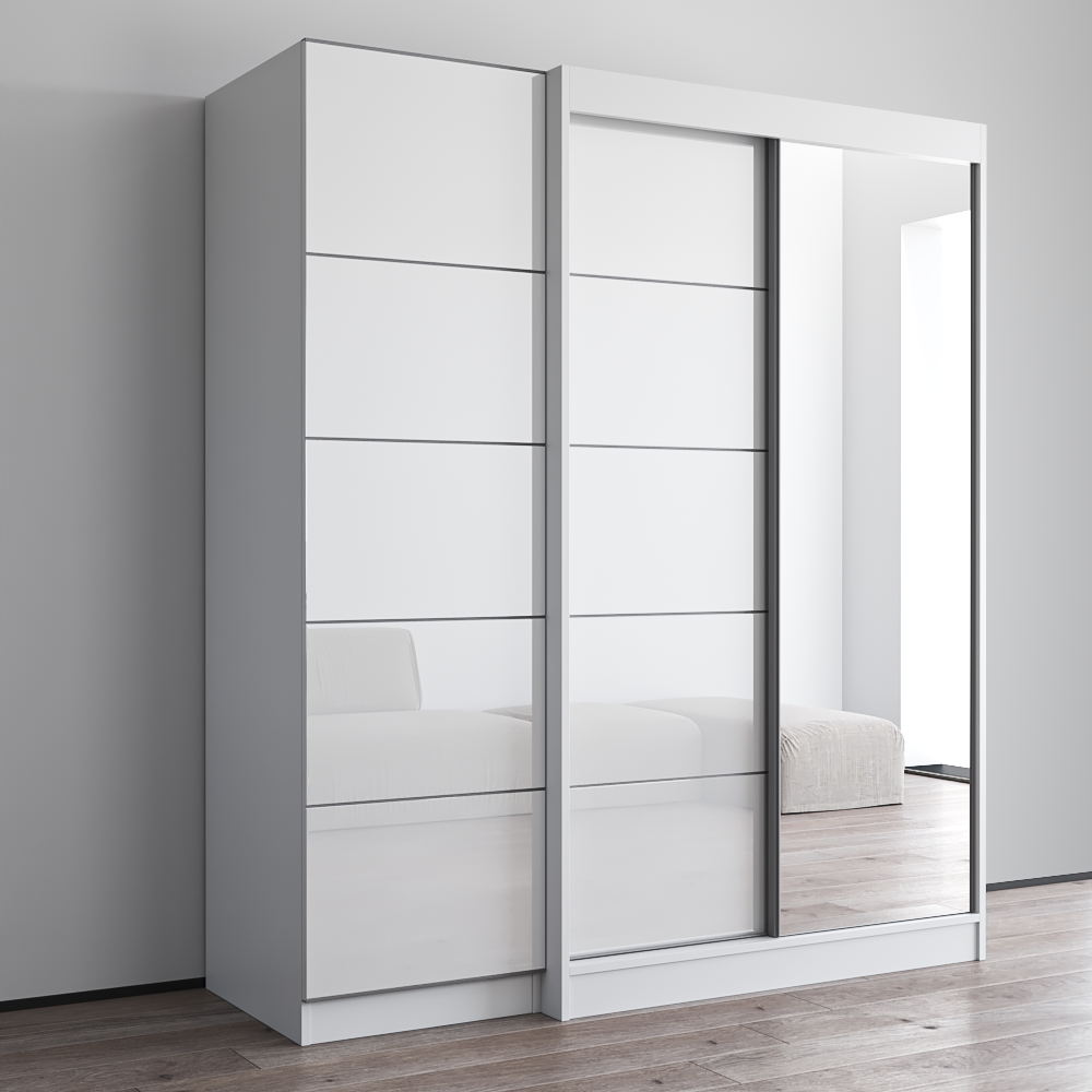 Aria 2D120-EX Wardrobe with 1 Mirror - Meble Furniture