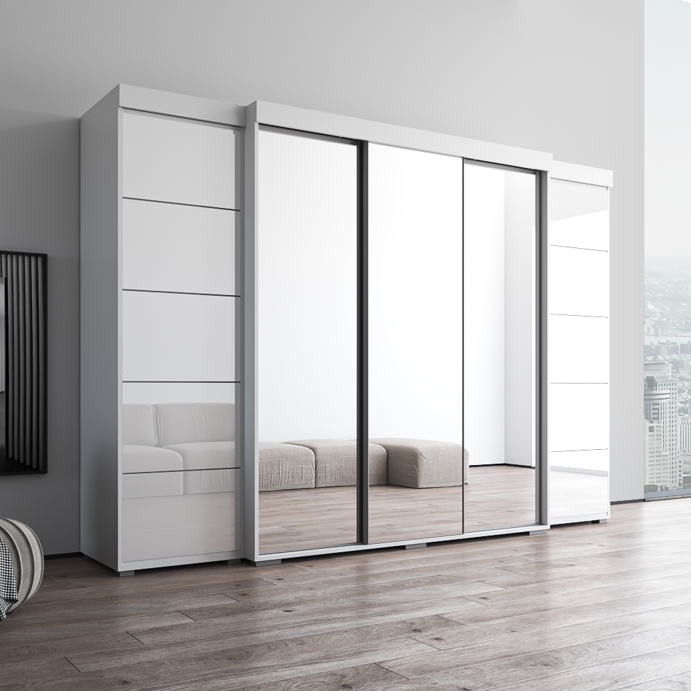 Aria 3D-EXEX Wardrobe with 3 Mirrors - Meble Furniture