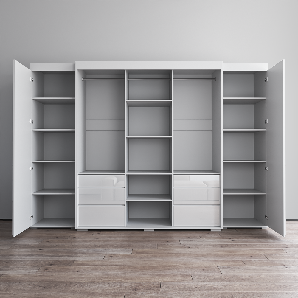 Monaco 3D-EXEX Wardrobe with 1 Mirror - Meble Furniture