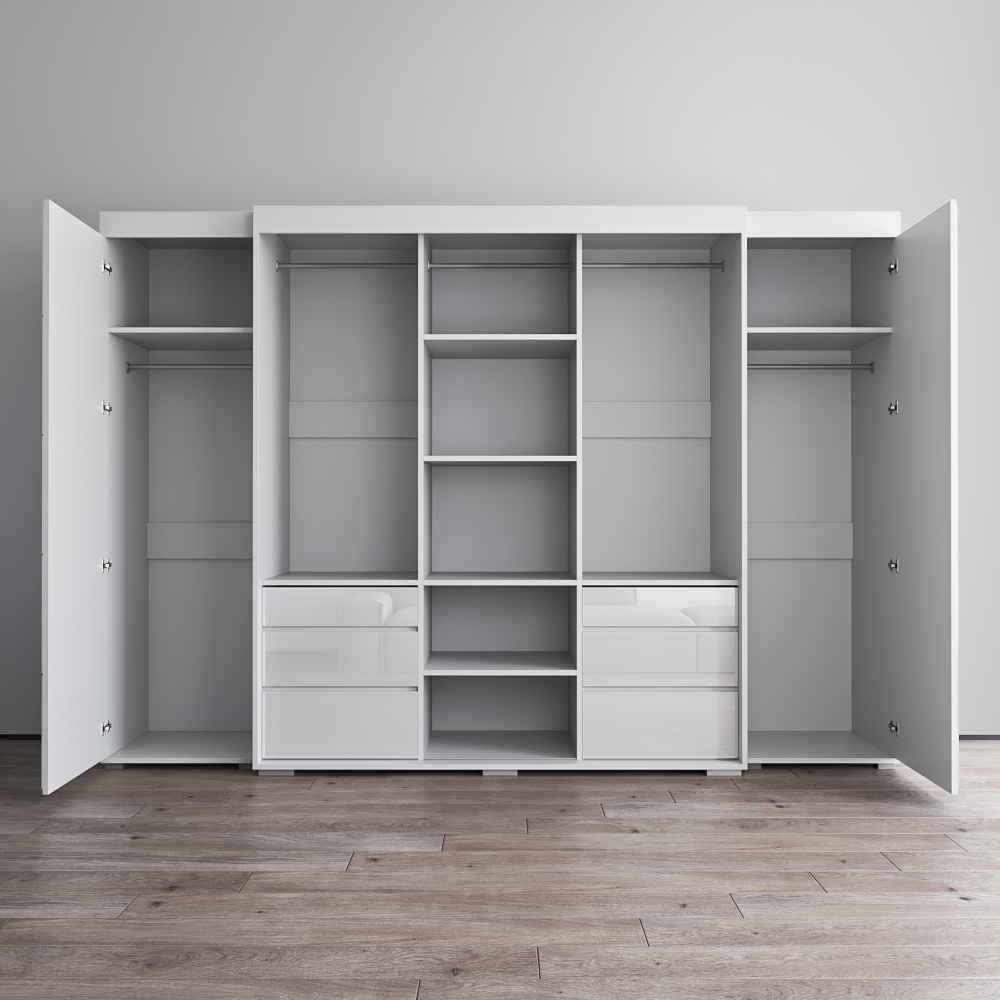 Monaco 3D-EXEX Wardrobe with 1 Mirror - Meble Furniture