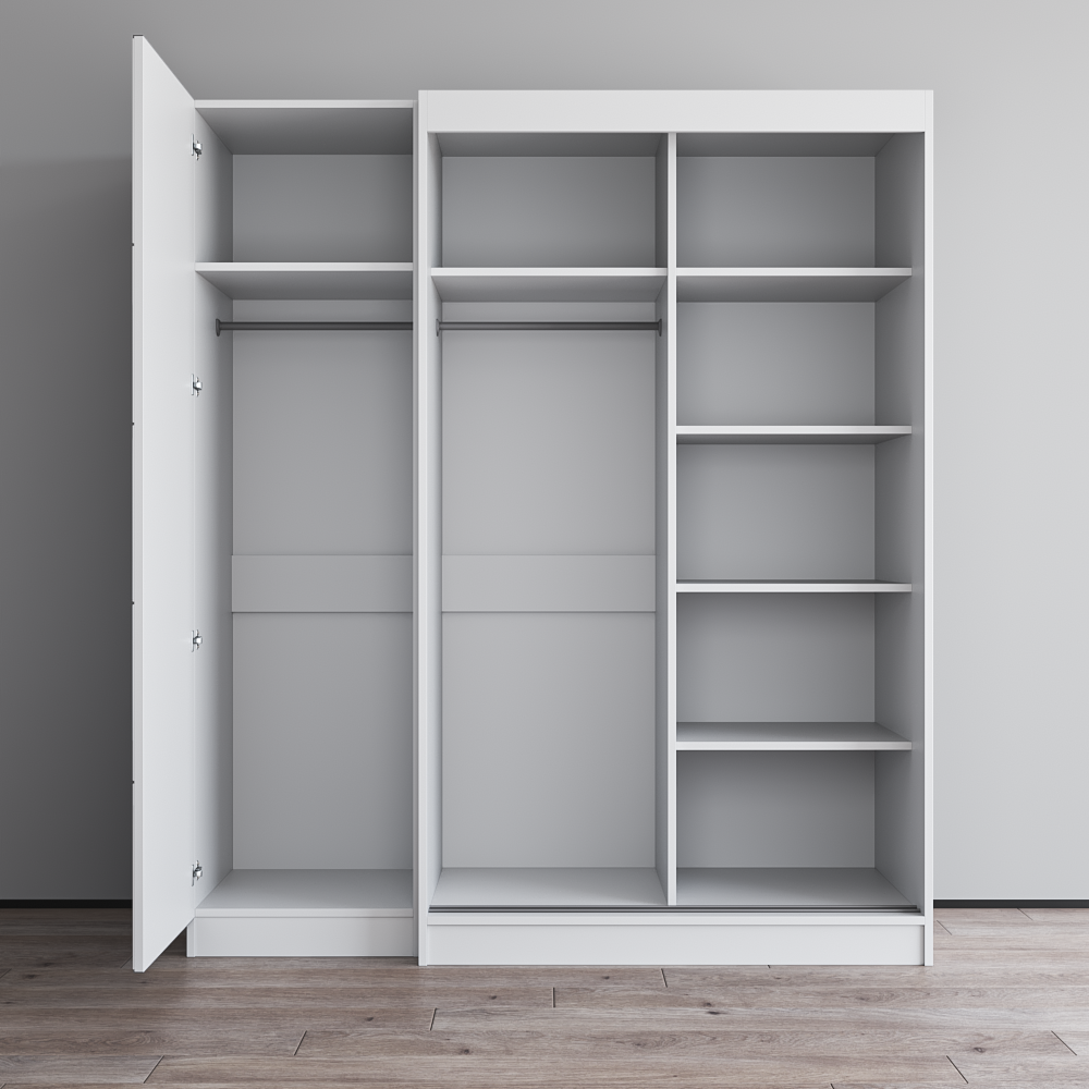 Aria 2D120-EX Wardrobe with 2 Mirrors - Meble Furniture