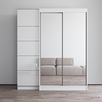 Aria 2D120-EX Wardrobe with 2 Mirrors - Meble Furniture