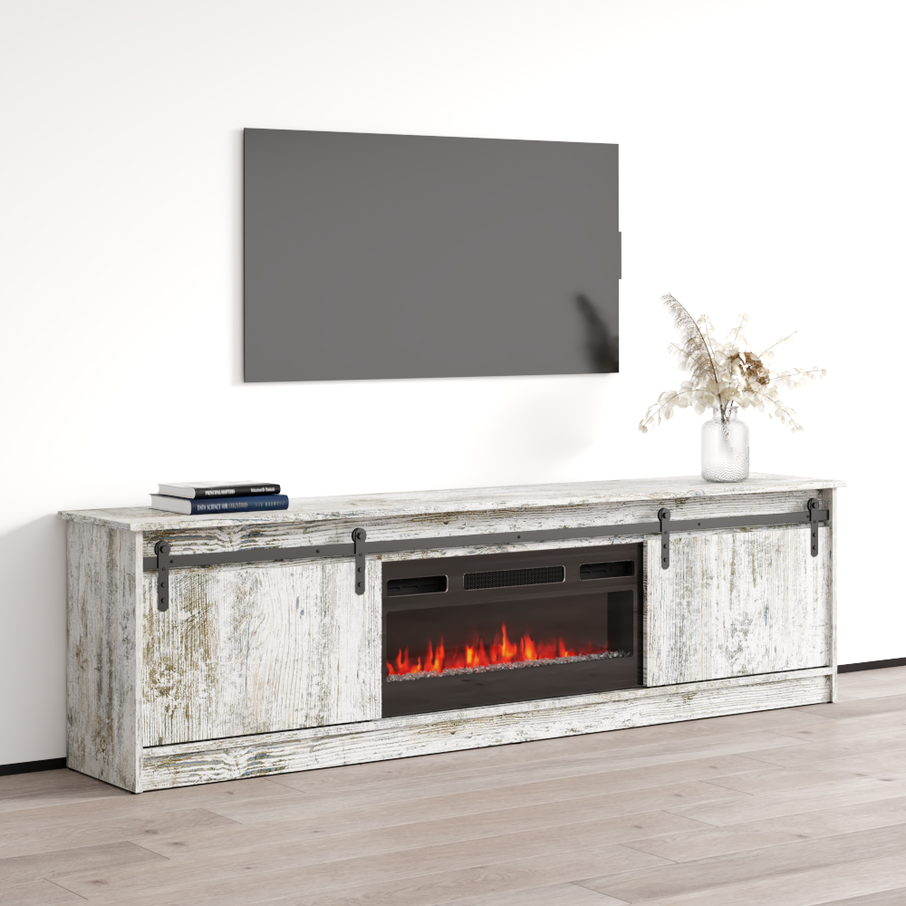Granero 04 BL-EF Fireplace TV Stand - Meble Furniture