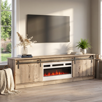 Granero 04 WH-EF Fireplace TV Stand