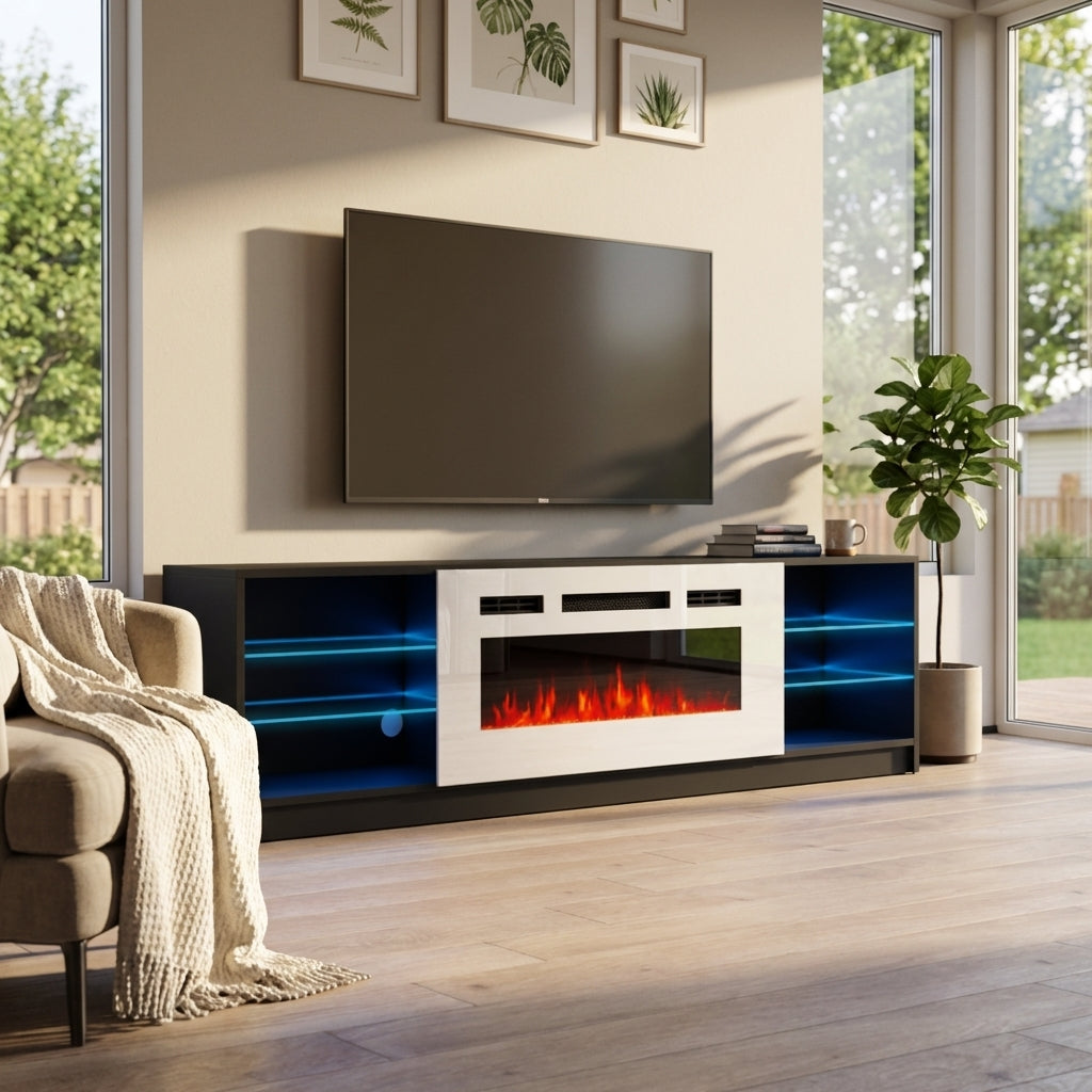 Boston WH01 Fireplace TV Stand