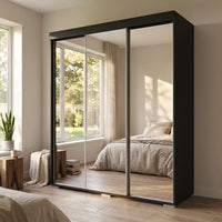 Aria 3D Wardrobe with All Mirror