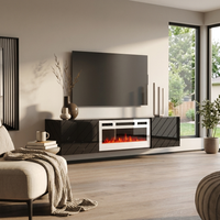 Luxe WH-EF Floating Fireplace TV Stand