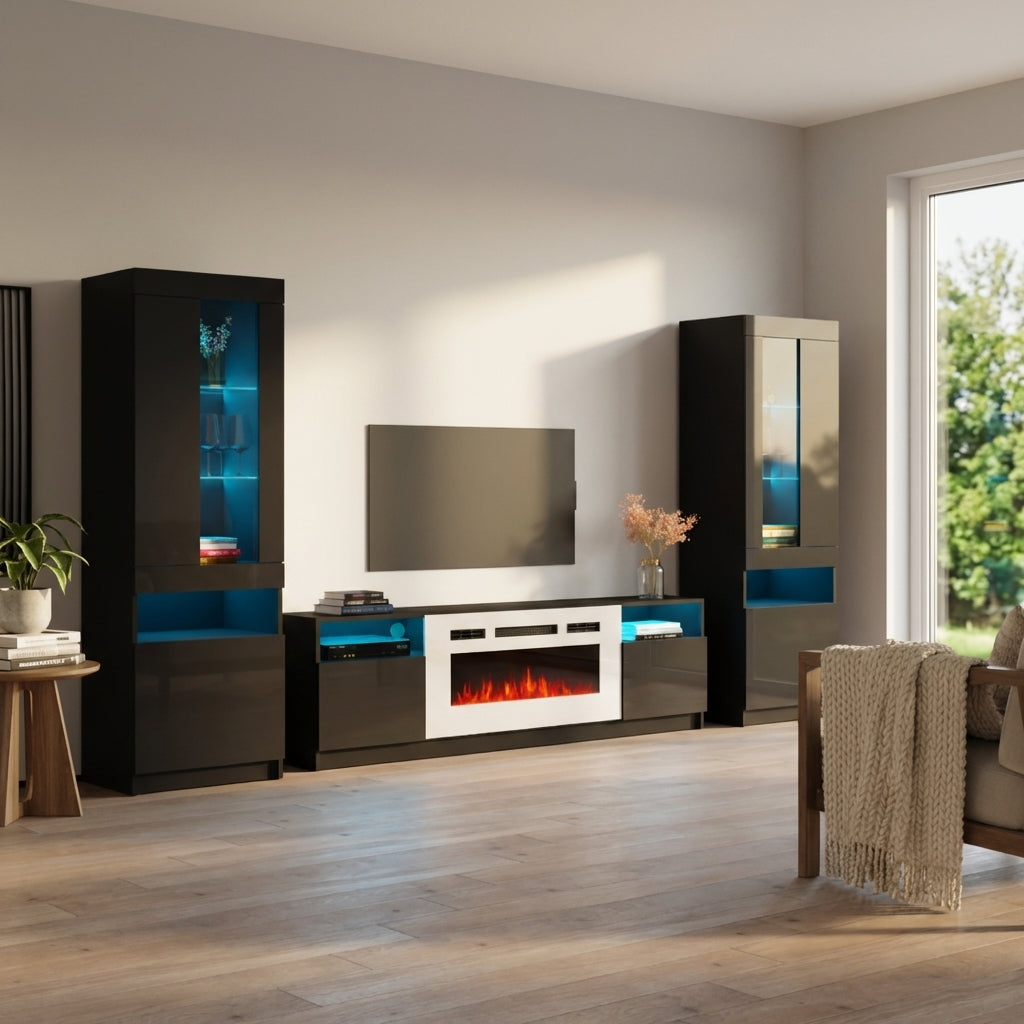 York WH02 Fireplace Entertainment Center
