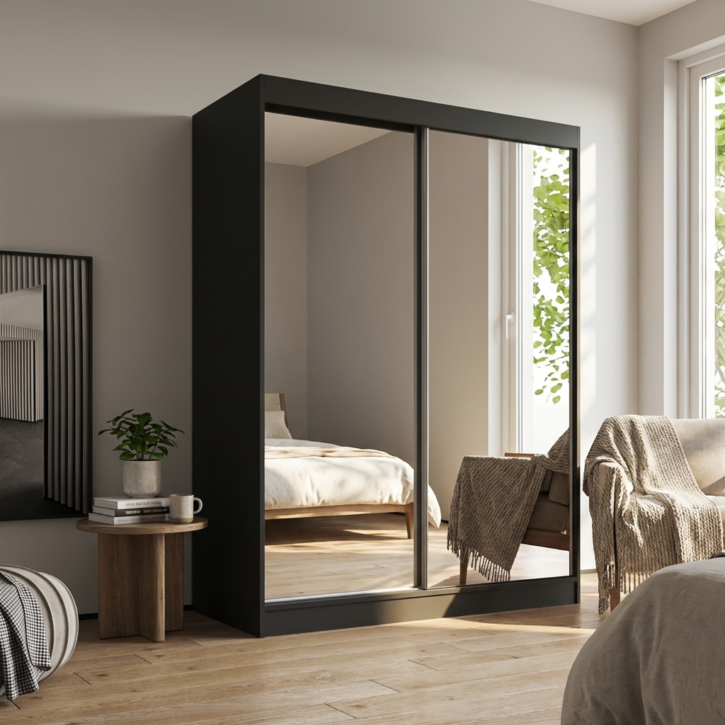 Aria 2D Wardrobe with All Mirror