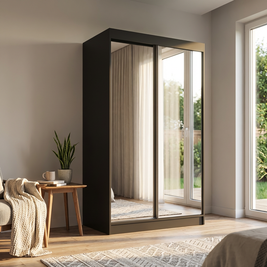 Aria 2D Wardrobe with All Mirror