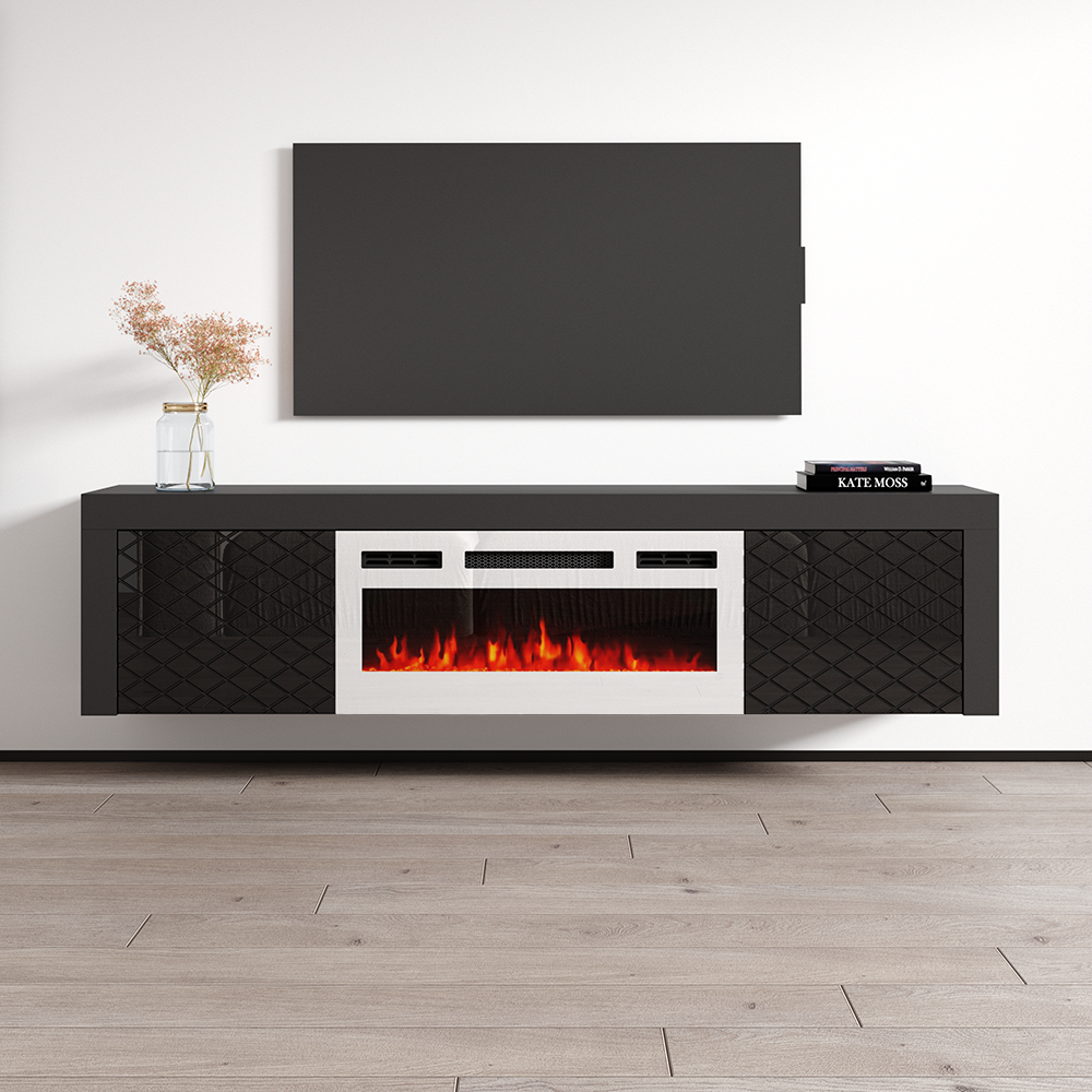 Dia WH-EF Floating Fireplace TV Stand - Meble Furniture