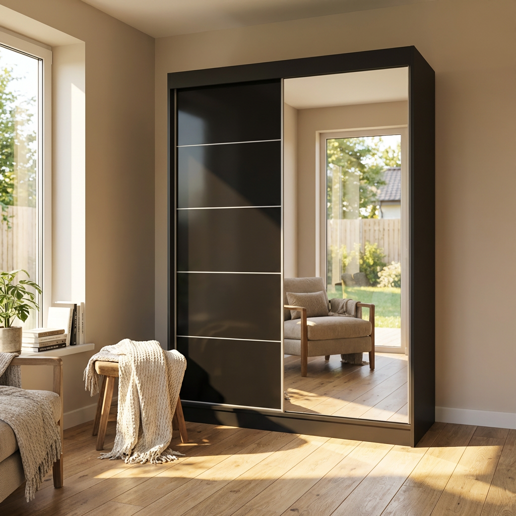 Aria 2D Wardrobe with Mirror