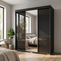 Monaco 3D Wardrobe with Mirror