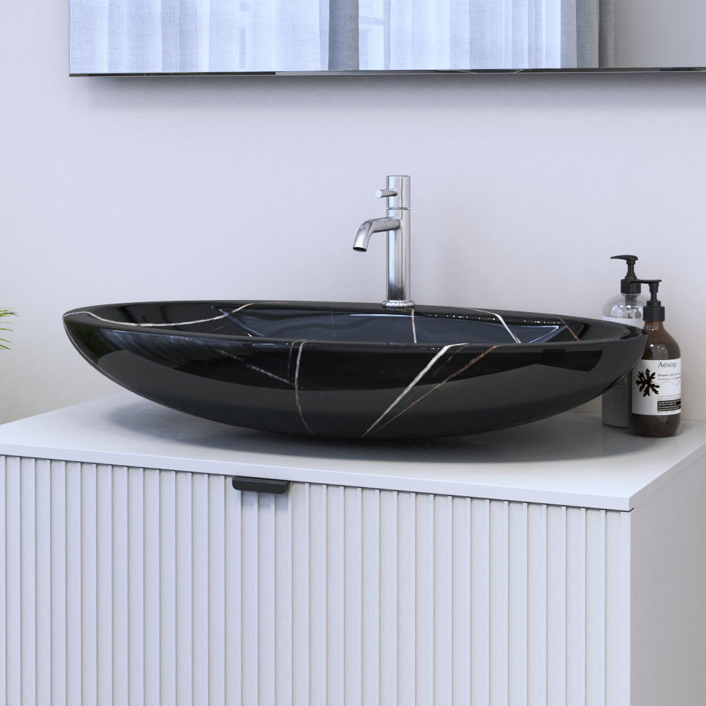 29 Inch Ceramic Vessel Sink - Meble Furniture