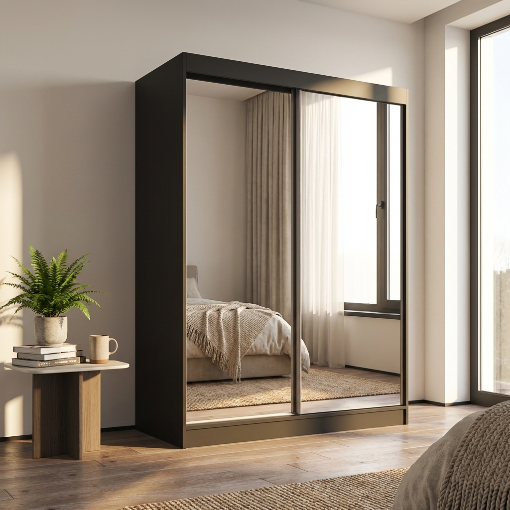 Aria 2D Wardrobe with All Mirror