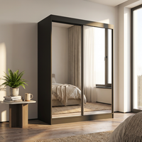 Aria 2D Wardrobe with All Mirror