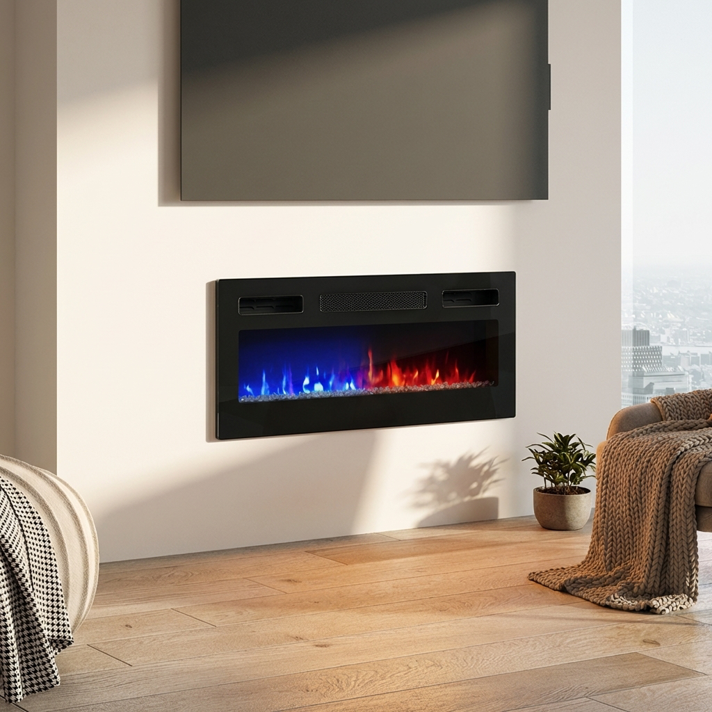 31.5" Electric Fireplace Heater