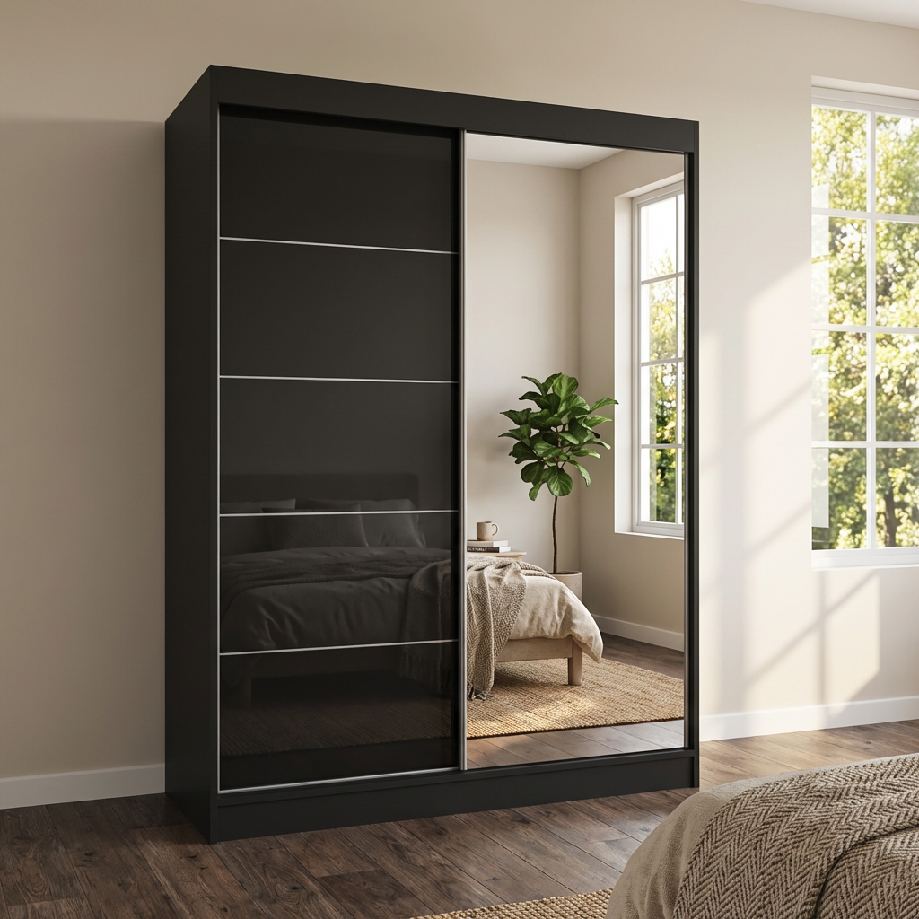 Aria 2D Wardrobe with Mirror