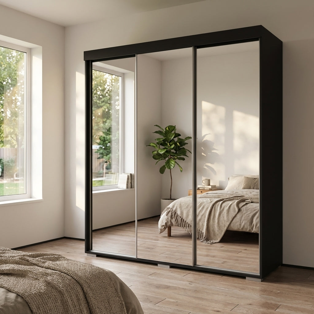 Aria 3D Wardrobe with All Mirror