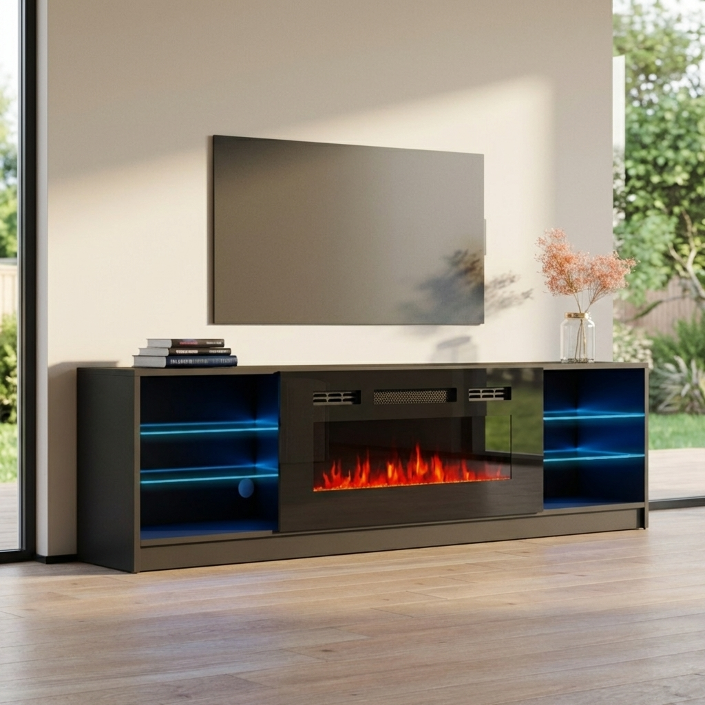 Boston 01 Fireplace TV Stand
