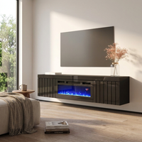 Knoxville BL-EF Floating Fireplace TV Stand