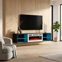 Lima WH-EF Floating Fireplace TV Stand