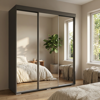 Aria 3D Wardrobe with All Mirror