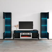 Giza WH-EF Floating Fireplace Entertainment Center - Meble Furniture