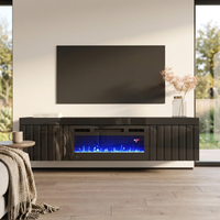 Knoxville BL-EF Floating Fireplace TV Stand
