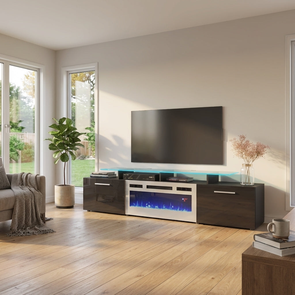 Rova WH-EF Fireplace TV Stand