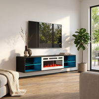 Lima WH-EF Floating Fireplace TV Stand