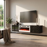 Luxe WH-EF Floating Fireplace TV Stand