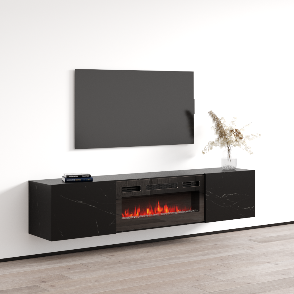Baja BL-EF Floating Fireplace TV Stand - Meble Furniture