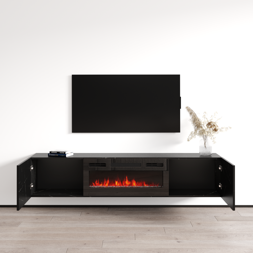 Baja BL-EF Floating Fireplace TV Stand - Meble Furniture