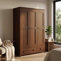 Topazio 3D2S Solid Wood Wardrobe