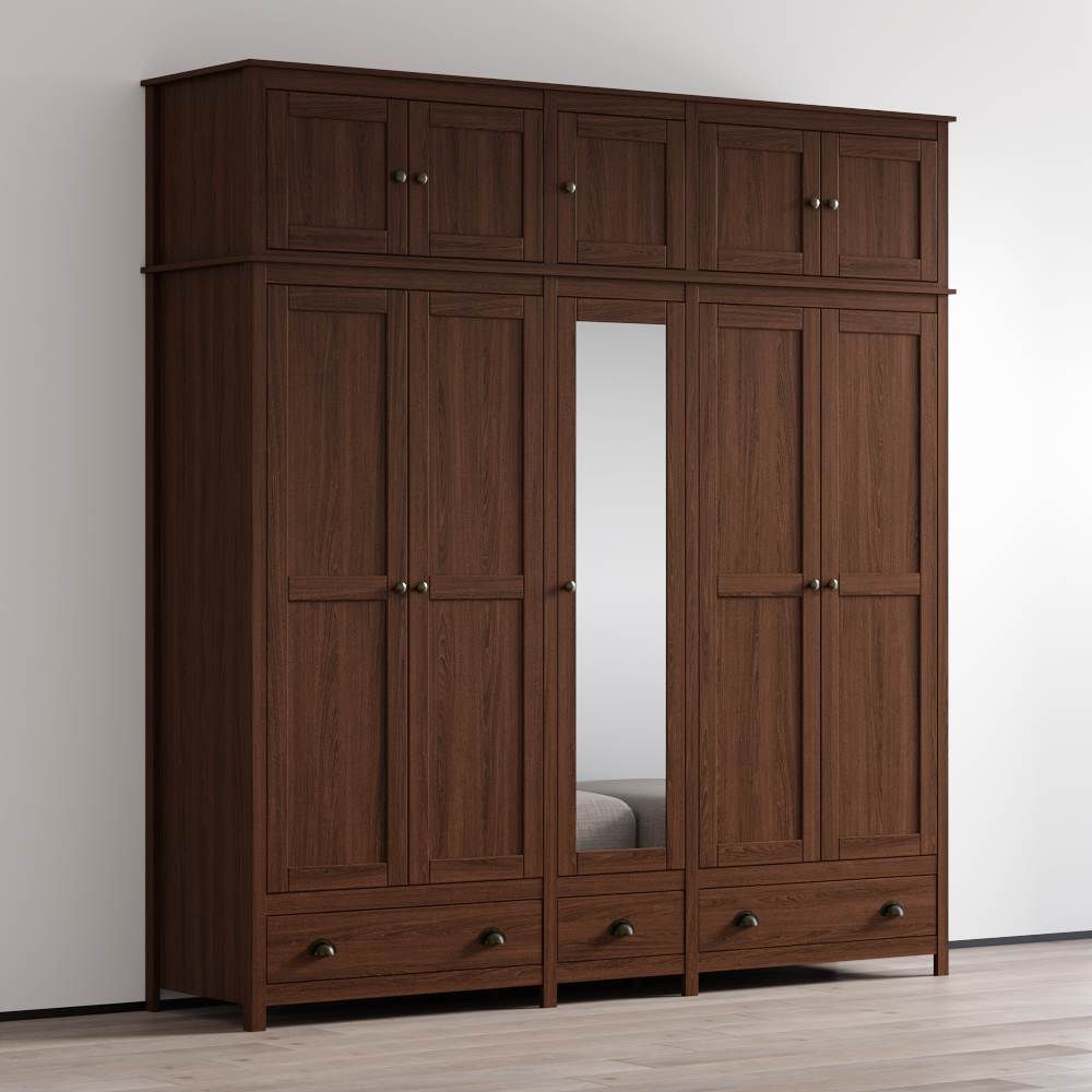Topazio 10D3S Solid Wood Wardrobe