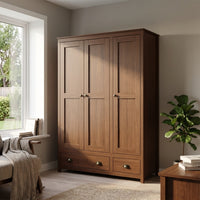 Topazio 3D2S Solid Wood Wardrobe