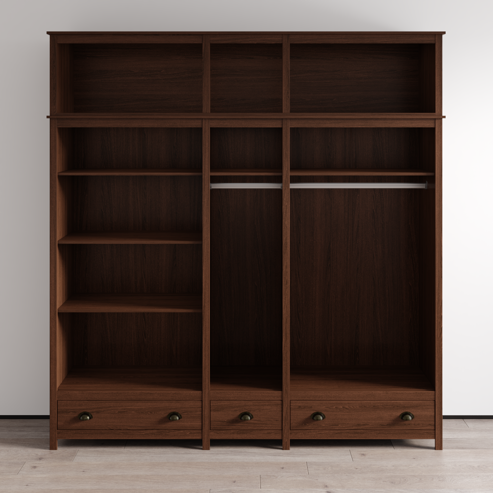 Topazio 10D3S Solid Wood Wardrobe