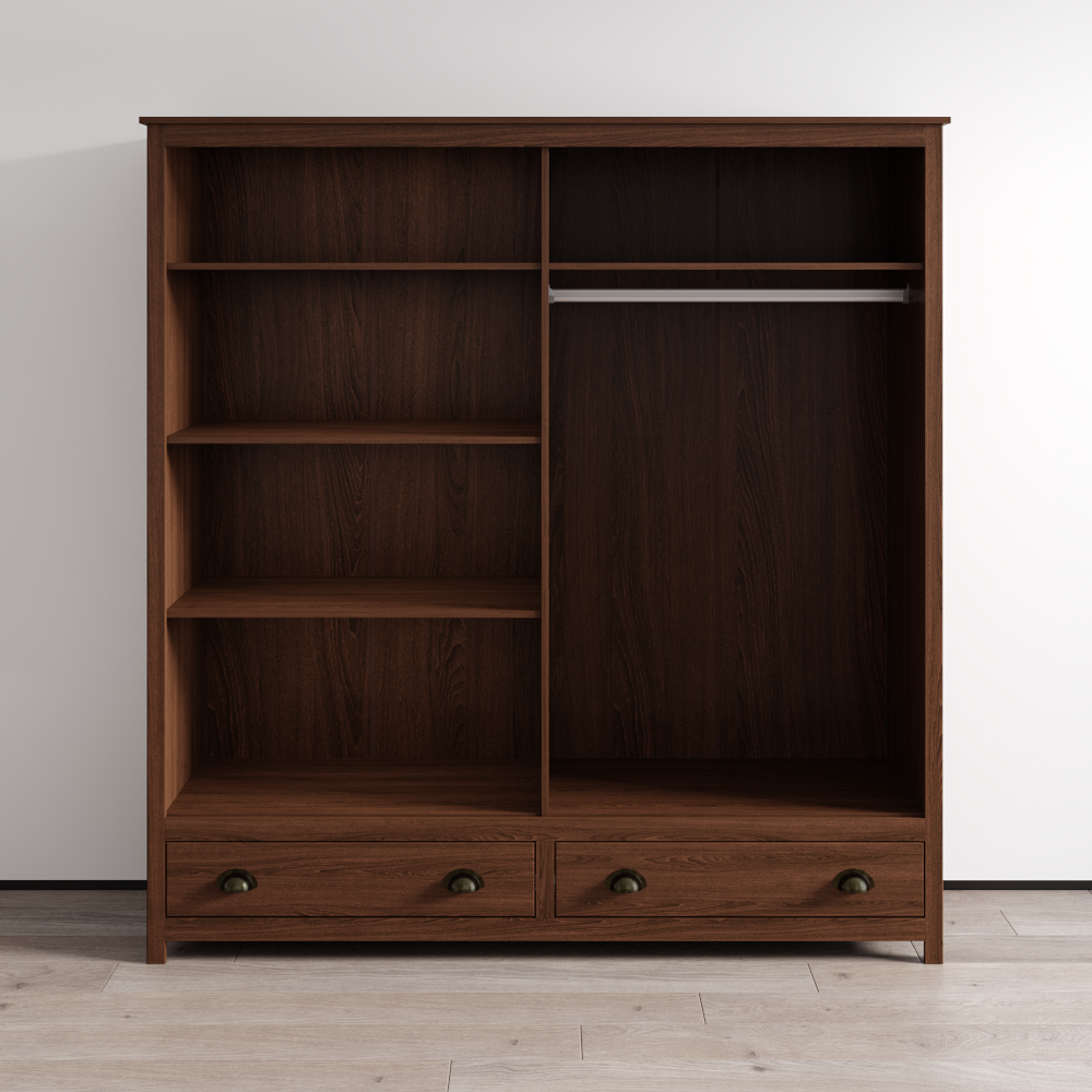 Topazio 4D2S Solid Wood Wardrobe