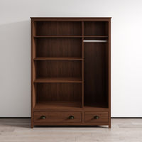 Topazio 3D2S Solid Wood Wardrobe