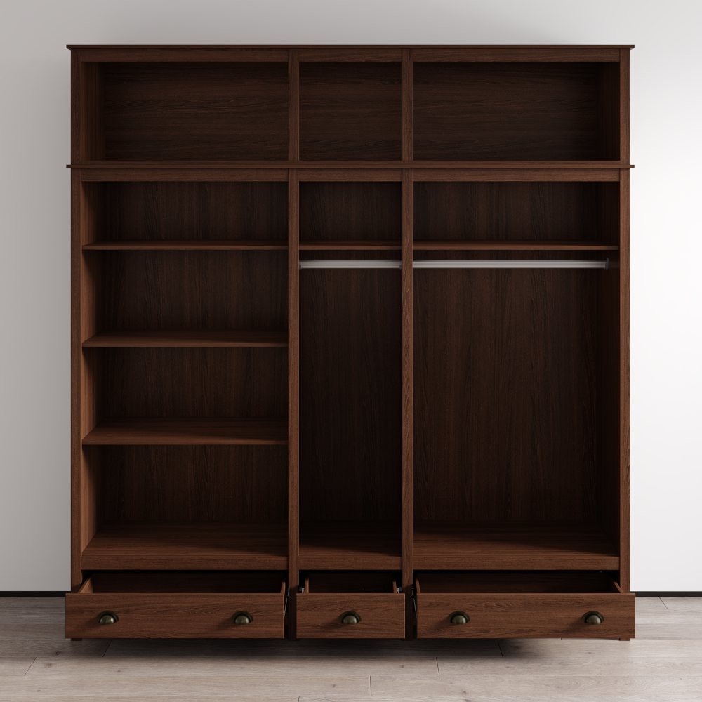 Topazio 10D3S Solid Wood Wardrobe