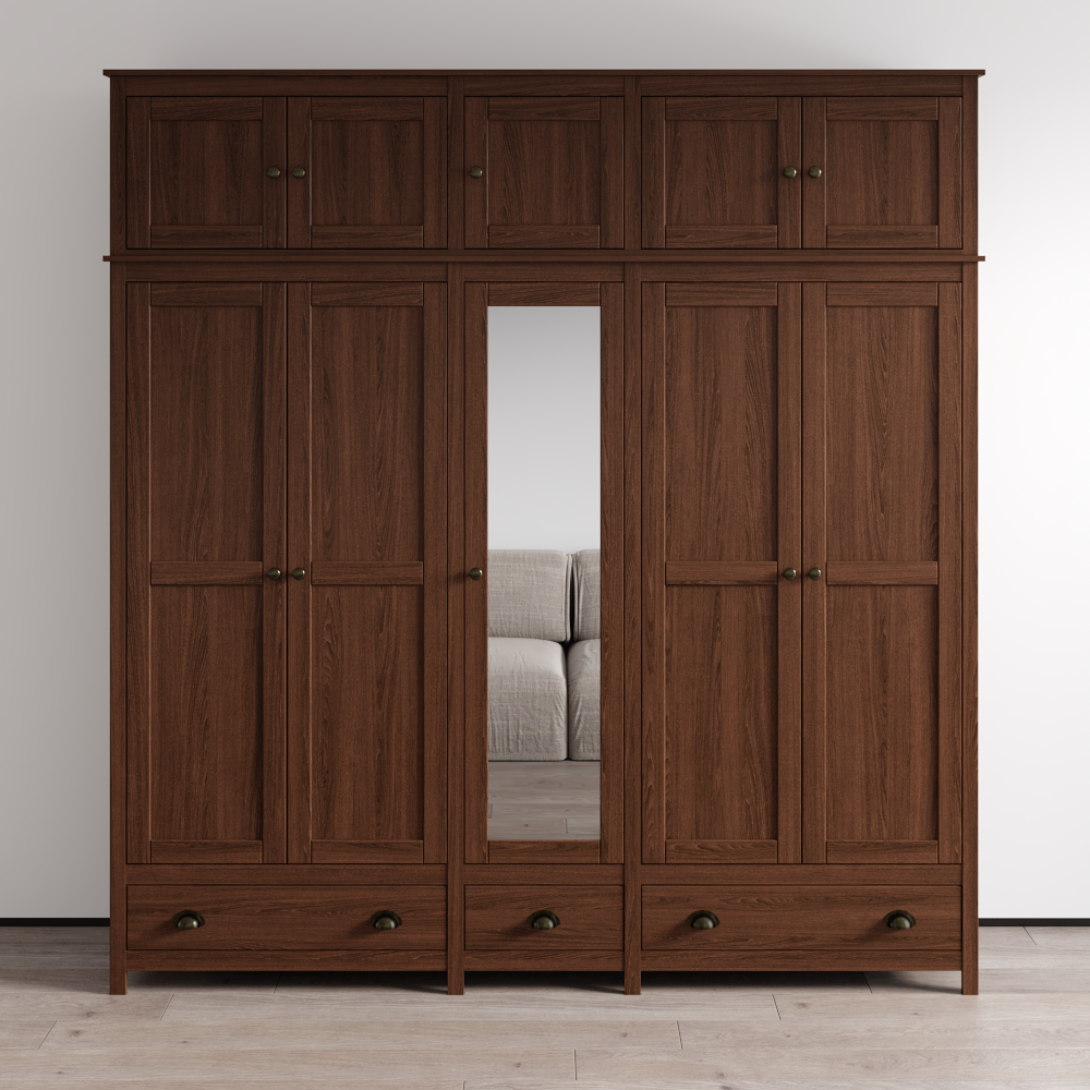 Topazio 10D3S Solid Wood Wardrobe
